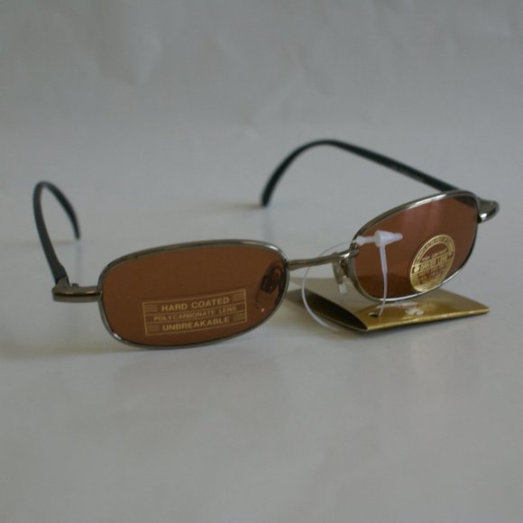 NWT TruVintage 90's lady's Fashion Combo Small Rectangular Coppermax Sunglasses - Picture 4 of 12